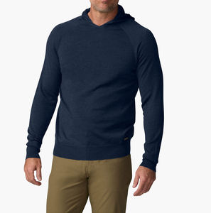 Sweat à capuche oversize à épaules tombantes pour homme, 100% coton, 400 g/m², broderie 3D, logo imprimé personnalisé, uni, automne, poids lourd, vierge - Product Image 1