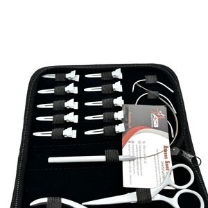 Herramienta de extensiones de cabello con lazo de cuentas Micro Links, alicates de prensa de microperlas, aguja de tracción hecha de acero inoxidable duradero, logotipo personalizado - Product Image 3