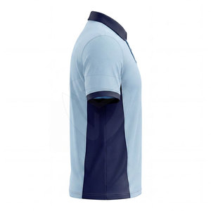 Polo extensible de performance pour hommes, conçu pour une mobilité maximale pendant l'entraînement en salle, la course à pied et les activités sportives. - Product Image 5