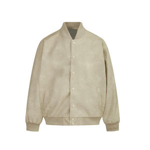 Logo personnalisé Veste de sport universitaire pour hommes à manches longues Baseball Letterman avec col montant Matériau 100% coton - Product Image 3