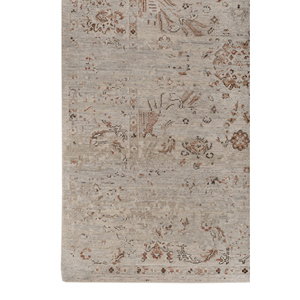 พรมขนสัตว์ถักมือสีเบจและสีน้ำตาลลายเหรียญตรา วิสคาญ่า สำหรับห้องนั่งเล่น ทางเข้าบ้าน และโถงทางเดิน สำหรับวัยรุ่น-EA-1538 - Product Image 4