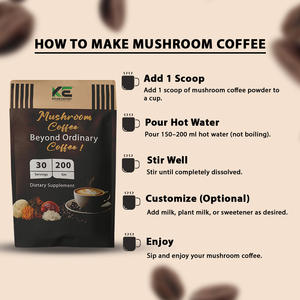 Food Grade <b>Instant</b> Mushroom <b>Coffee</b> Powder Wild Cultivated Seed Extract Spray Dried and Vacuum Packed - Product Image 3