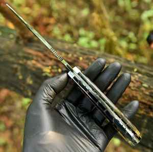 Vente chaude Couteau de chasse à lame fixe fait main personnalisé Haute qualité Survie en plein air Camping Lame en acier à haute teneur en carbone avec étui - Product Image 4