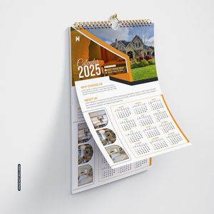 Produit personnalisé Impression publicitaire Calendrier mural Décoration murale Défilement mural - Product Image 1