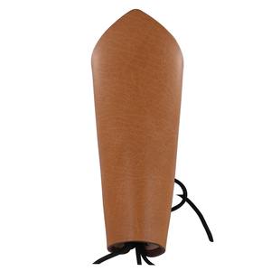 Artisanat en cuir Tan de guerrier médiéval fait à la main à lacets brassard d'armure de poignet pour Cosplay Style médiéval élégant - Product Image 4