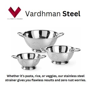Factory Direct Supply of Stainless Steel Kitchen Strainer Colanders Set <b>Small</b> Large Fruit Vegetable Drain <b>Wash</b> Storage <b>Baskets</b> - Product Image 2