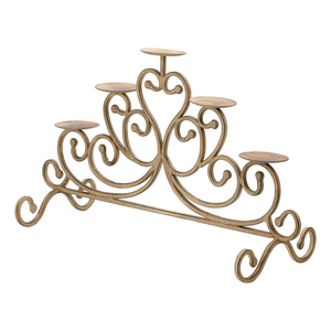 Candelabro antiguo de hierro para decoración del hogar, chimenea, boda - Product Image 3