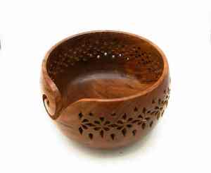Solid Wood Eco-Friendly Portable Yarn Bowl for Knitting & Crochet Sewing Accessory Tangle-Free Design-Perfect Gift for Knitters - Product Image 4