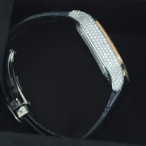 นาฬิกาฮิปฮอปสุดหรูสำหรับผู้ชายเท่เท่ออกแบบโลโก้ได้ตามต้องการ - Product Image 1