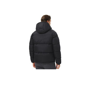 Veste universitaire pour homme, automne, col montant, logo sur le devant, capuche, tissu en toile, isolation confortable, durable, coupe décontractée, confort quotidien - Product Image 4