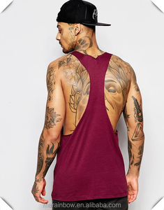 Manufacturer Custom Logo Gym Fitness mens stringer tank top gym men tank top - Product Image 3