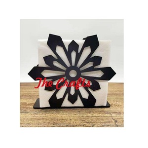 Porte-serviettes de couleur noire en fer, taille et forme personnalisées, porte-mouchoirs pour salle de bain et ustensiles de cuisine - Product Image 3