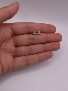 Pendientes de piedras preciosas de topacio blanco de Plata de Ley 925 estilo bohemio, joyería hecha a mano, pendientes de tuerca, joyería para mujer, regalo de boda para - Product Image 3