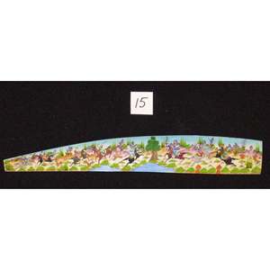 Miniature d'art mural persan sur os, peinture d'art fine faite à la main, prête pour la décoration de la maison, 9 X 2 Abcpm0168 - Product Image 1