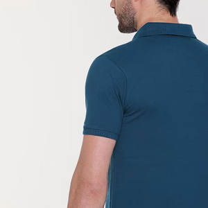 เสื้อโปโลผู้ชายแขนสั้นสำหรับ100% ระบายอากาศทำจากวัสดุพิมพ์ลายดีไซน์สำหรับฤดูร้อน - Product Image 5