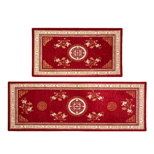Tapis de cuisine antidérapants et imperméables à motif floral personnalisé, en fibres synthétiques tuftées et rembourrées, pour évier et cuisinière - Product Image 2