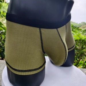 Ropa interior de hombre de diseño personalizado de bolsa grande, ropa interior fina de cuatro esquinas transpirable absorbente de sudor para hombre - Product Image 4