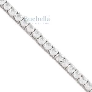 Venta caliente 925 Plata 14K Chapado en oro 5mm Moissanite Diamond Tennis Gargantilla Cadena para hombres Collar elegante - Product Image 4