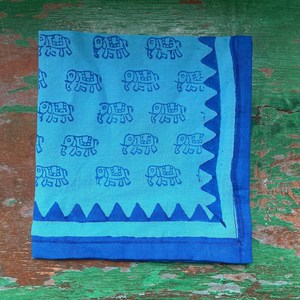 100% Cotton Boho Floral Handmade Square Bandana <b>Scarf</b>-Breathable Summer Gift - Product Image 6