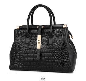 Bolso de Mano de Mujer de Cuero Genuino con Patrón de Cocodrilo, Ligero, de Alta Calidad, Diseño de Proveedor Nuevo de Fábrica, Precio de Mayoreo Económico - Product Image 1