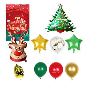 Complete <b>Balloon</b> and <b>Decoration</b> Kit for Christmas New Year's Parties Special Occasions-Durable Metallic <b>Balloon</b> Set - Product Image 2