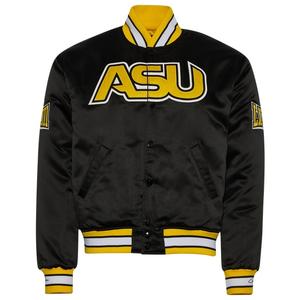 Veste universitaire pour homme High Street LSU ASU, col montant, logo frontal, 100% polyester tissé, veste d'hiver pour l'université - Product Image 4