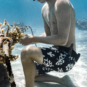 Lightweight <b>Men's</b> Board <b>Shorts</b> Comfortable Wholesale Woolen Beach <b>Shorts</b> with Anti-Wrinkle Feature Solid <b>Pattern</b> - Product Image 2