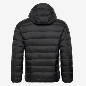 Best Manufacturer Men's Winter Puffer Jacket Stand Collar Canvas High Street Style Front Logo Custom Label Wholesale - Product Image 2
