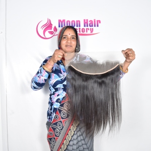 Fournisseur d'Inde, prix de gros, liste de produits capillaires, extensions de cheveux lisses de qualité supérieure, frontales, indiennes, Remy, à vendre - Product Image 4