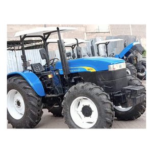 Tractor diésel 4x4 con cabina completamente cerrada, asiento de suspensión neumática y accesorios de carga frontal compatibles - Product Image 1