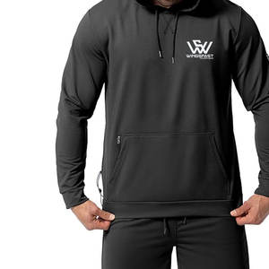 Offre Spéciale de service OEM Ensemble de sweats à capuche et short pour hommes vente en gros Ensemble de sweats à capuche pour hommes avec logo personnalisé - Product Image 4