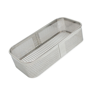 Plateaux en maille de qualité supérieure avec couvercle 250x170x70mm Plateau en maille en acier inoxydable pour une utilisation pendant le lavage Panier de stérilisation - Product Image 3