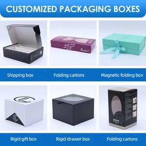 Boîte de soin de la peau de luxe avec logo personnalisé boîte d'expédition cosmétique rose boîtes d'emballage de vêtements en papier d'expédition postale avec logo personnalisé