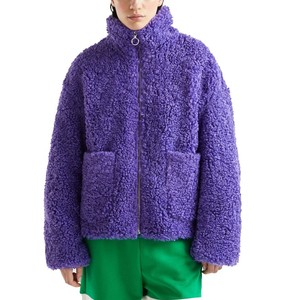 OEM personalizado logotipo de las mujeres Sherpa chaquetas polar Sherpa chaqueta de lana para las mujeres personalizadas de invierno al aire libre cálido Sherpa chaqueta de las mujeres - Product Image 3