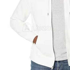 Sweat à capuche de haute qualité pour hommes en gros Fermeture à glissière complète avec tissu à capuche et logo personnalisé Sweat à capuche pour hommes avec fermeture éclair - Product Image 5