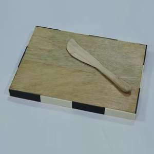 Ensemble d'outils de coupe de planche à fromage en bois à la mode à la mode/planche à découper bambou maison cuisine planche à charcuterie - Product Image 3