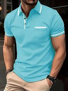 Good Selling Business Man <b>Summer</b> Outdoor Breathable Cotton Plus Size New Style Short Sleeved Casual Wears Quick Dry Polo <b>Shirts</b> - Product Image 3