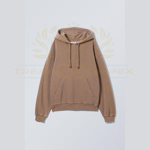 Sudadera con capucha de calle alta lavada con ácido de gran tamaño para mujer, estampado Vintage de invierno, mangas completas, logotipo frontal personalizable - Product Image 5