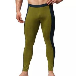 Pantalons de sport pour hommes, confortables, respirants, à séchage rapide, athlétiques, attrayants, à deux tons, de compression - Product Image 1