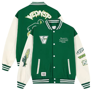 2025 nuevo estilo personalizado Varsity chaqueta de hombre bordado personalizado chaqueta cortavientos personalizado Preppy Varsity chaqueta para hombres - Product Image 6