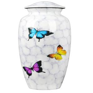 Urnes de crémation en aluminium avec motif de lever du soleil et belle couleur noire autocollant pour les cendres humaines fabriqué en Inde - Product Image 5