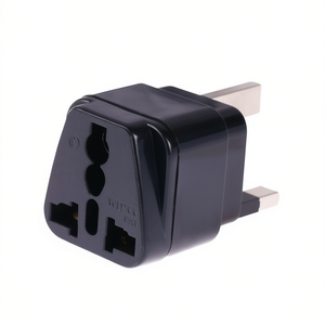 Portable Universal Travel Charger with <b>UK</b> <b>Adapter</b> Socket and Black Fuse for Travel - Product Image 2