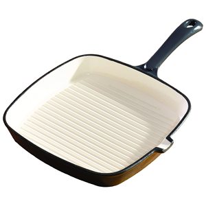 Vente en gros de poêles à frire en <span class=keywords><strong>fonte</strong></span> émaillée Ensemble de poêles à griller Poêle en <span class=keywords><strong>fonte</strong></span> Poêle à steak Plaque de cuisson pour la cuisine - Product Image 2