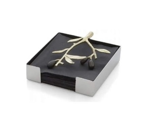 Porte-mouchoirs plaqué or présentoir à vaisselle porte-serviettes porte-serviettes de luxe support de rangement de mouchoirs facile Portable léger - Product Image 6