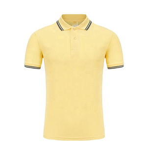Chemises polo de haute qualité, été, 100% polyester, polo de golf uni, logo personnalisé, broderie lâche, chemise polo pour homme - Product Image 3