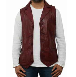 Gilet en cuir PU de haute qualité pour hommes, vêtements d'hiver respirants avec fermeture éclair, style décontracté, motif solide avec logo à l'avant, au prix de gros - Product Image 6