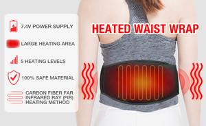 <span class=keywords><strong>Ceinture</strong></span> <span class=keywords><strong>chauffante</strong></span> pour le bas du dos, coussin de thérapie thermique, <span class=keywords><strong>batterie</strong></span> rechargeable de 7.4V pour soulager la douleur abdominale et <span class=keywords><strong>lombaire</strong></span> - Product Image 6