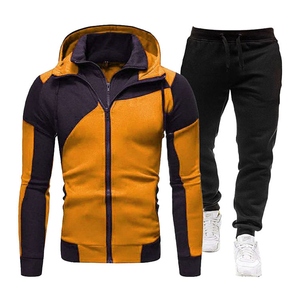 Custom Logo Autumn OEM Two-Piece Unisex Sport Streetwear Tracksuit Set with Printed Fleece Sweatshirt & <b>Jogger</b> Pants - Product Image 4