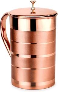 Jarras de agua artesanales beneficiosas para la salud de cobre puro 100% para uso elegante en el hogar y el hotel a los mejores precios - Product Image 2