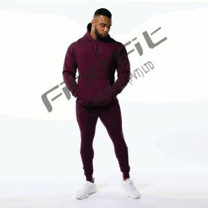 Sudadera básica informal para hombre, sudadera cómoda de mezcla de algodón para uso diario, estilo callejero, holgada, para invierno - Product Image 1